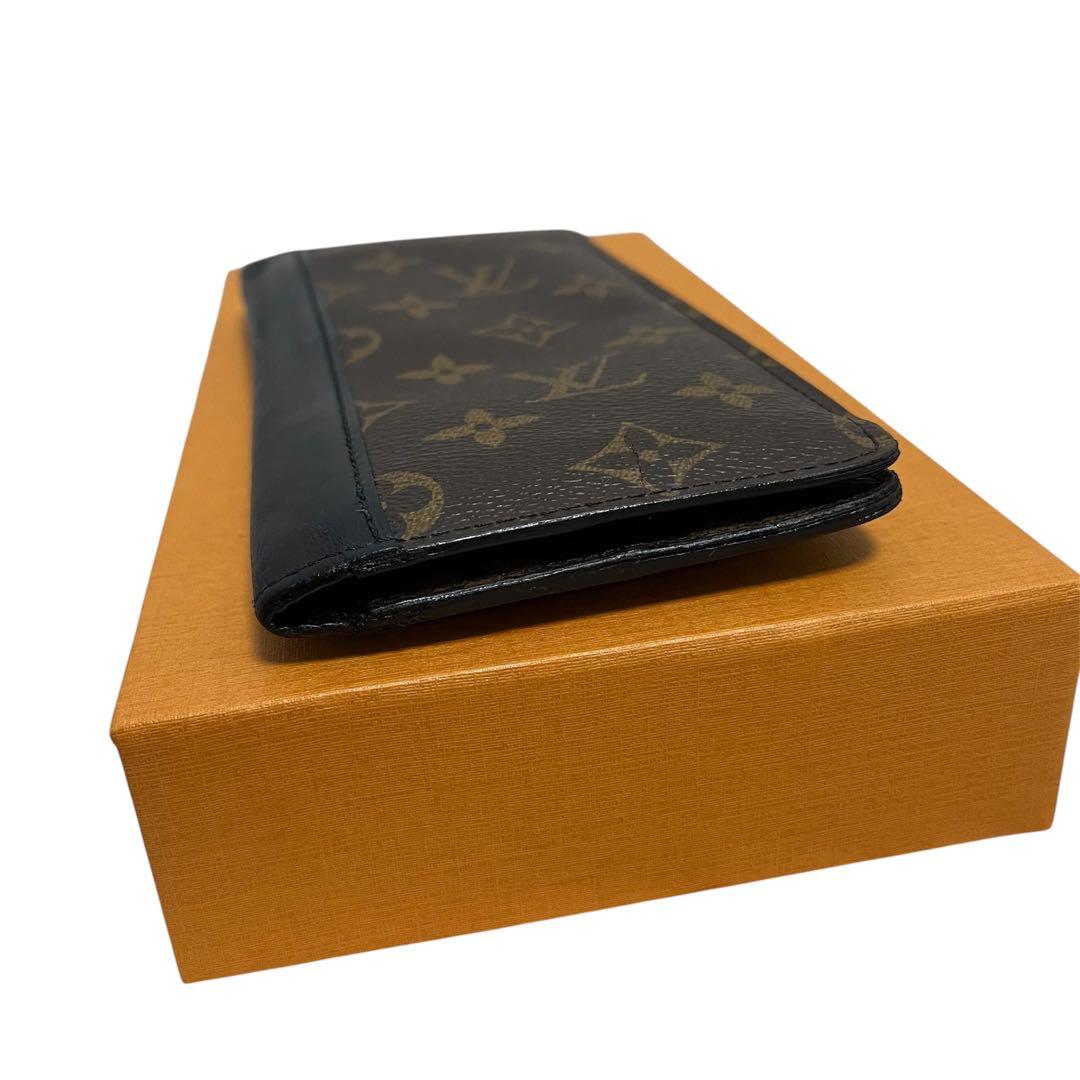 【財布】ルイヴィトン モノグラムマカサー ポルトフォイユ タノン 2つ折長財布