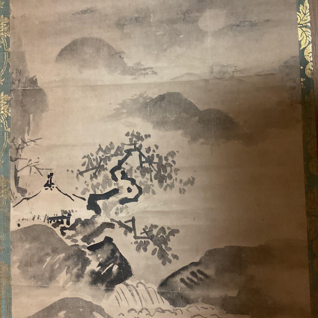 狩野探幽【 守信 】 紙本水墨画山水風景画 鍛冶橋狩野派の祖