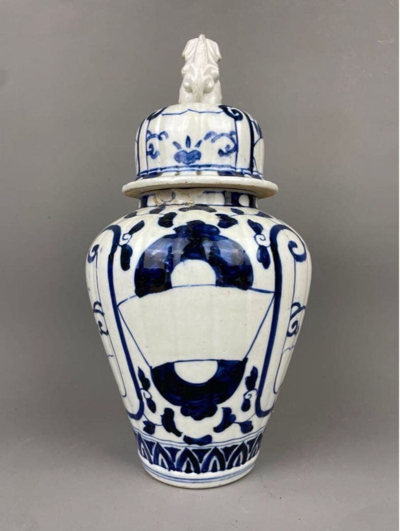 初だし 古伊万里 コレクター放出品 珍品 沈香壺 骨董品 有田焼 花瓶 未完成