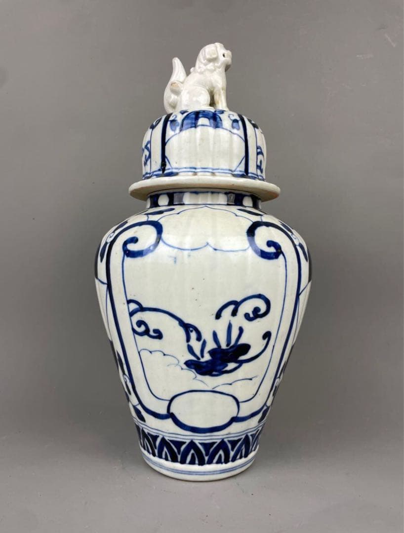 初だし 古伊万里 コレクター放出品 珍品 沈香壺 骨董品 有田焼 花瓶 未完成