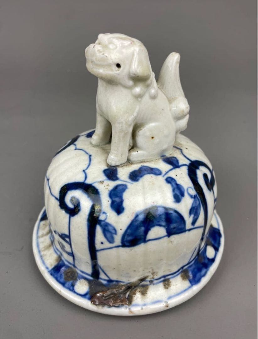 初だし 古伊万里 コレクター放出品 珍品 沈香壺 骨董品 有田焼 花瓶 未完成