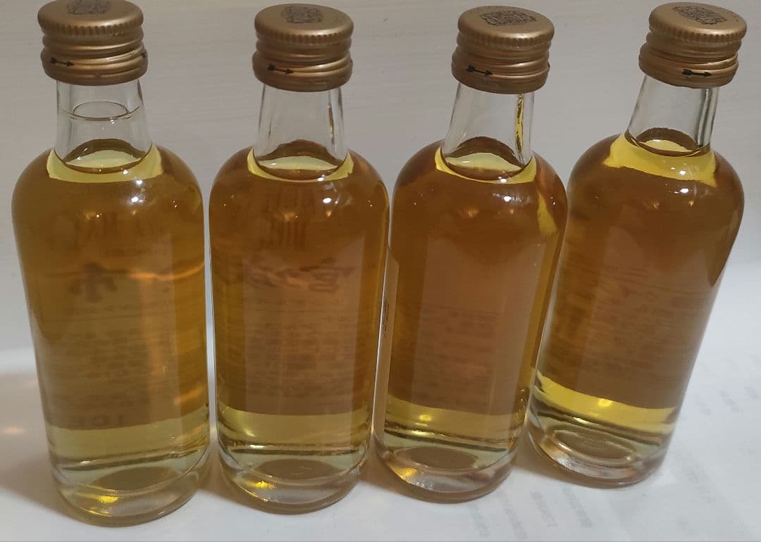 非売品　余市,宮城峡,竹鶴　 シングルモルト ウイスキー　50ml 4本セット