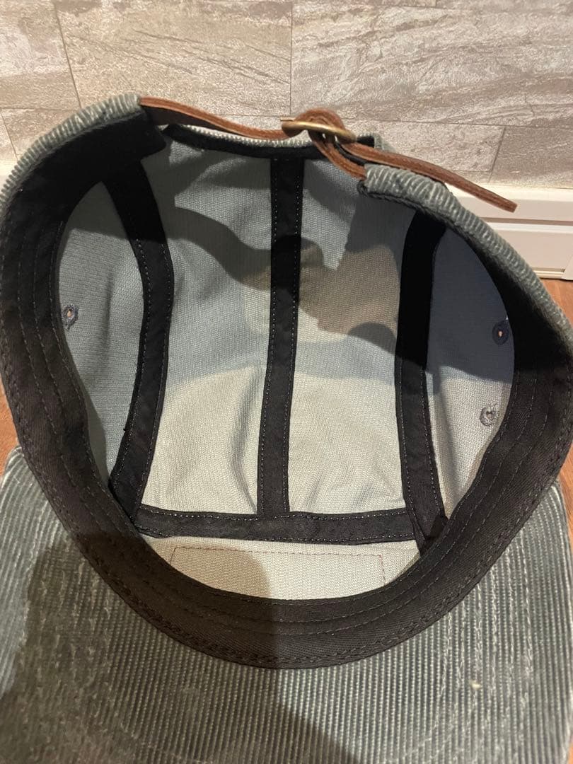 Supreme グレー コーデュロイキャップ