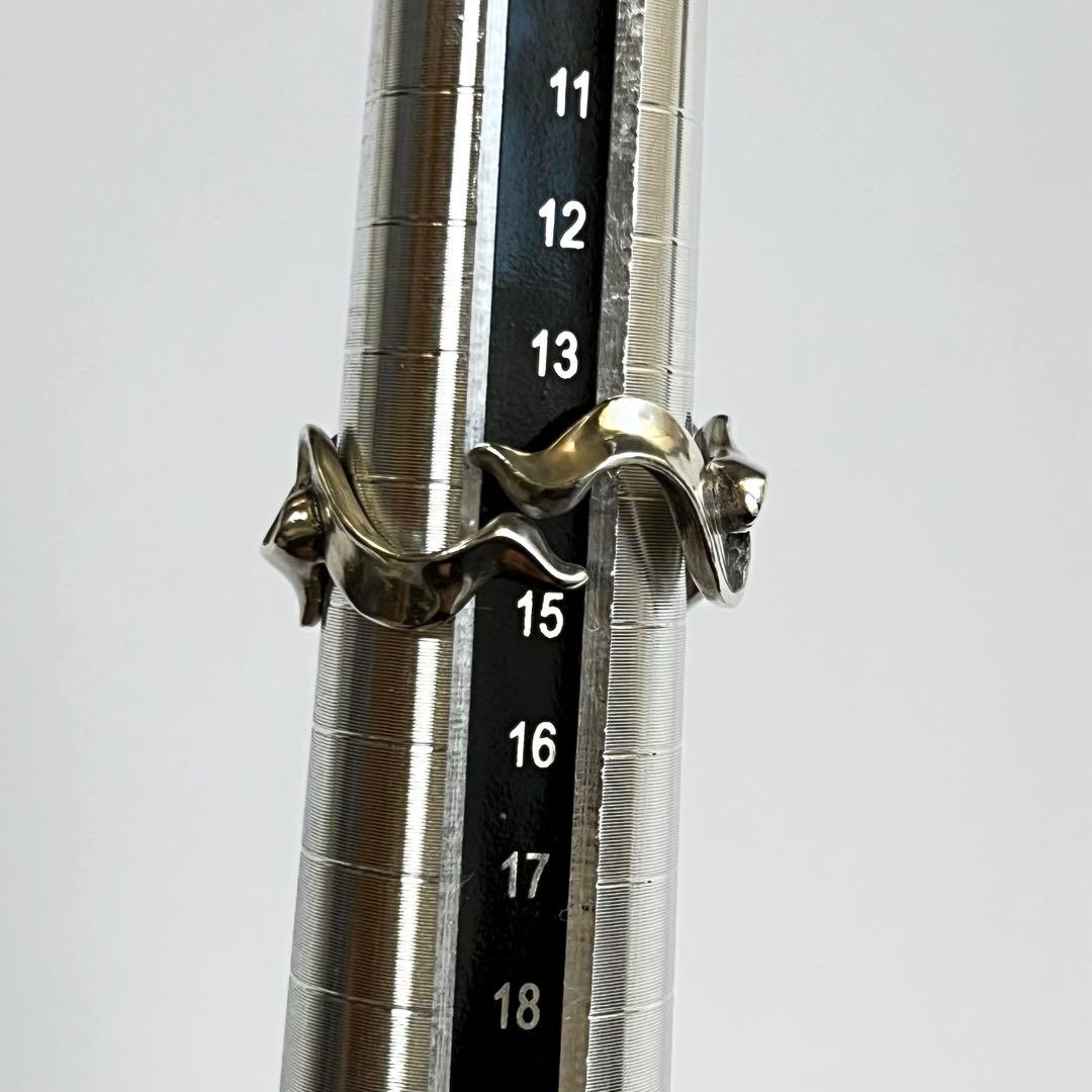 RAT RACE r.l.d シルバー925 リボン×ハート デザイン リング