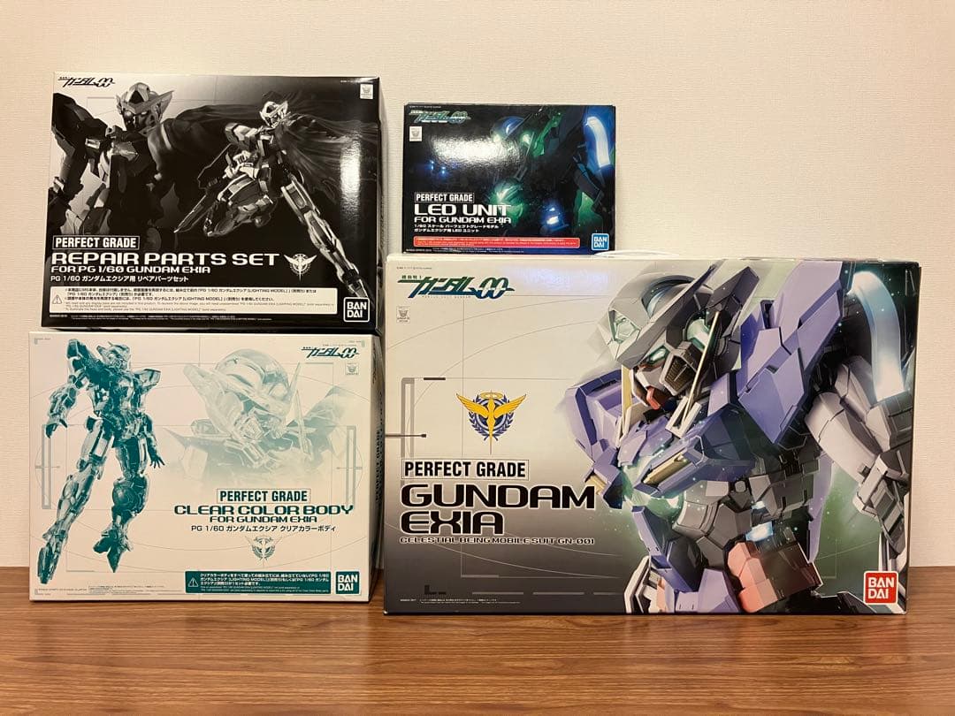 PG 1/60 ガンダムエクシア 4点セット　新品