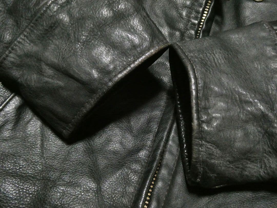 ビッグサイズ40！ハイウェイマンタイプ！ショット681襟付トラッカージャケット