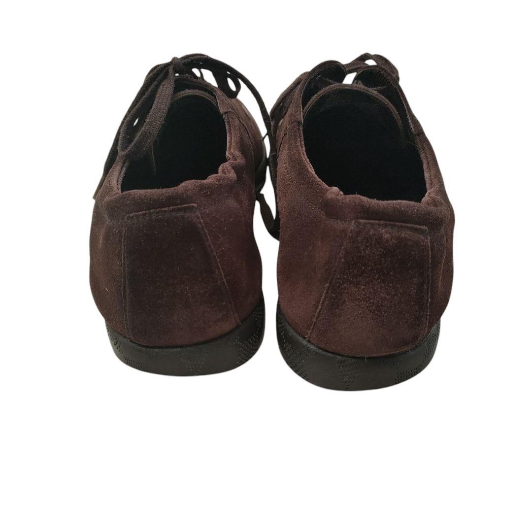 ルイヴィトン スウェードレザー シューズ 9.5ダミエ ダークブラウン メンズ