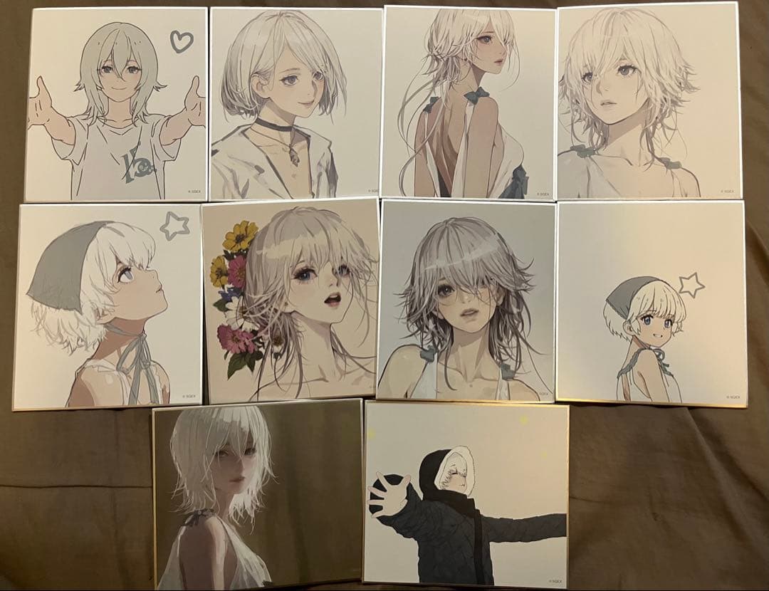 NieR 消セナイ記録 ミニ色紙 色紙 ヨナ 全10種 コンプリート