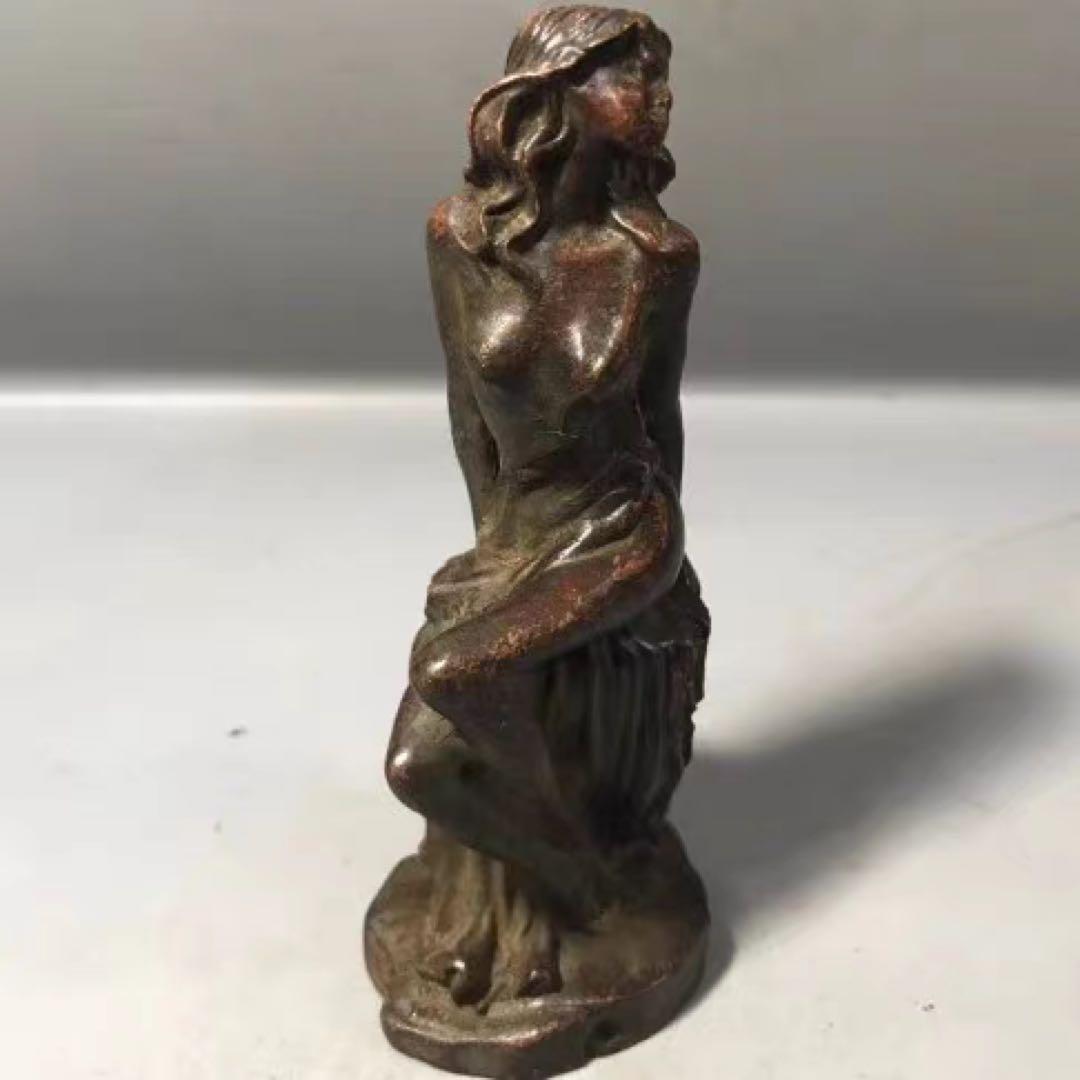 希少　ビンテージ　女神　オブジェ　置物　銅製　希少品　美女　西洋