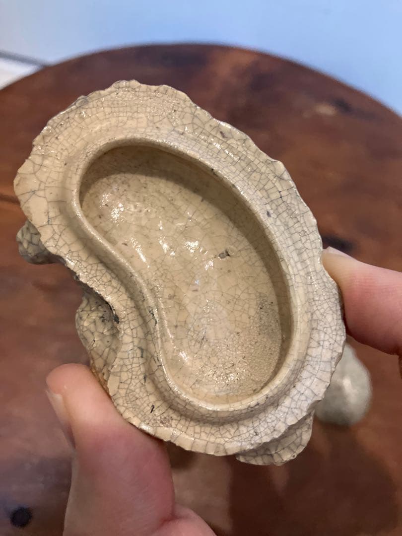 肌艶抜群！時代物の羊型香合◇茶道具◇煎茶道具◇香道具◇古美術◇陶磁器◇古道具