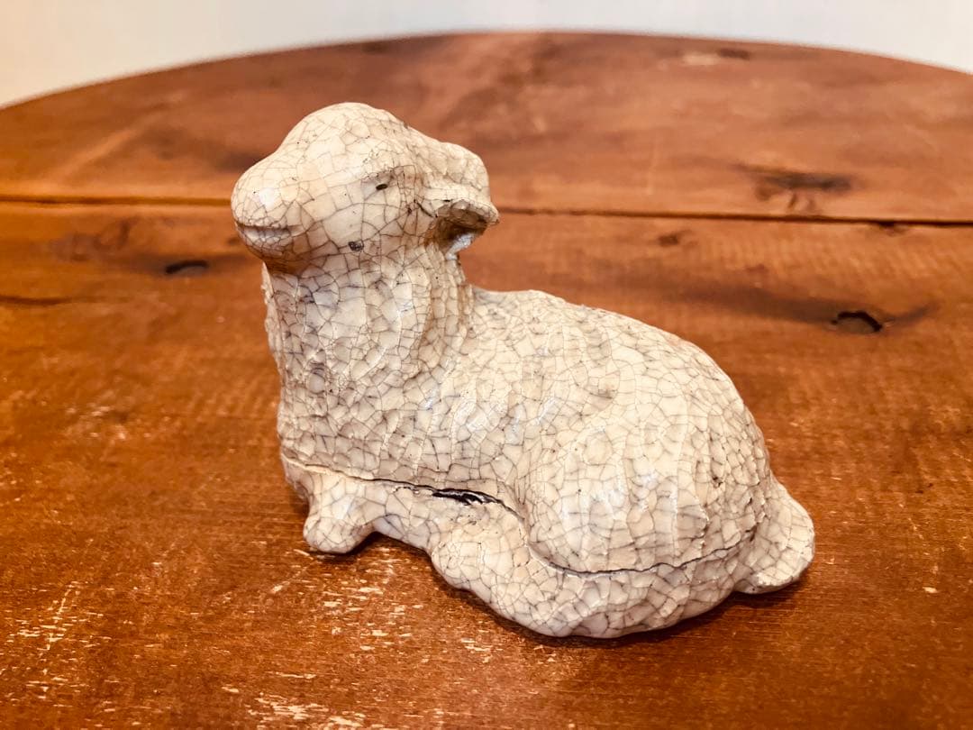 肌艶抜群！時代物の羊型香合◇茶道具◇煎茶道具◇香道具◇古美術◇陶磁器◇古道具