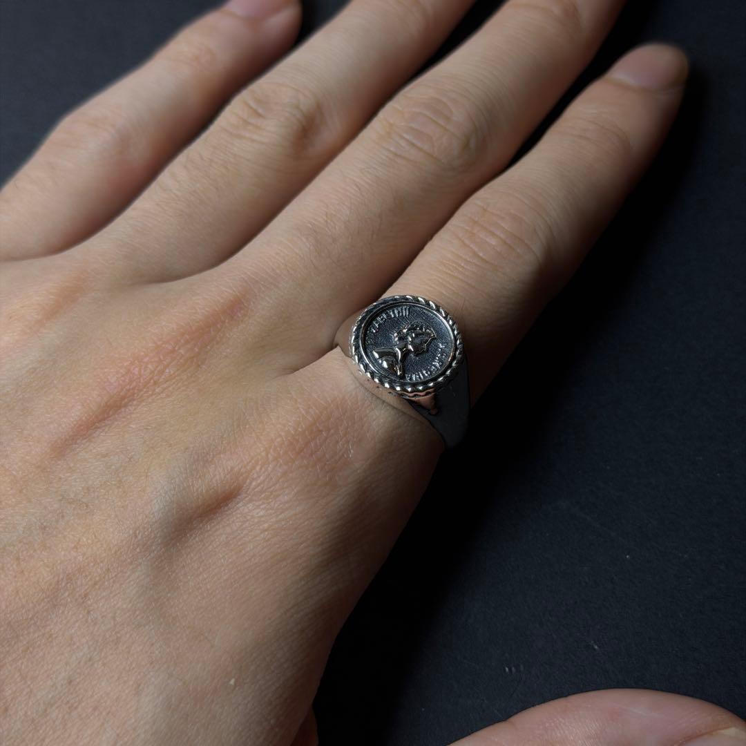 シルバー925 silver エリザベス女王リング/軽研磨仕上げ/21号