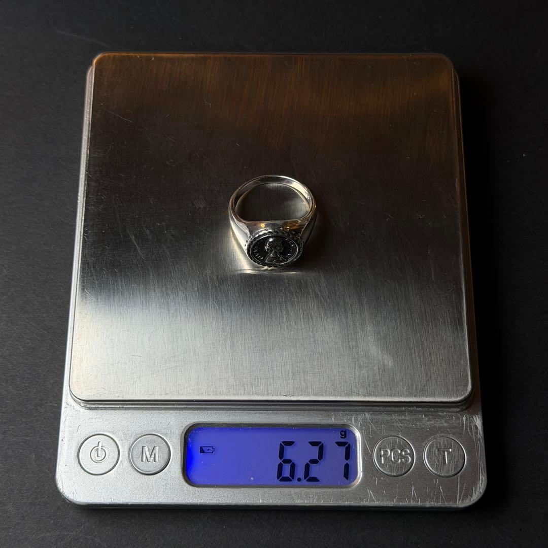 シルバー925 silver エリザベス女王リング/軽研磨仕上げ/21号