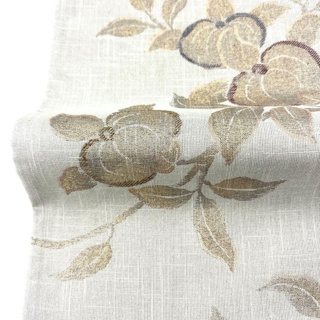 専用帯4648 ●高級 正絹 焼箔紬 六通 袋帯