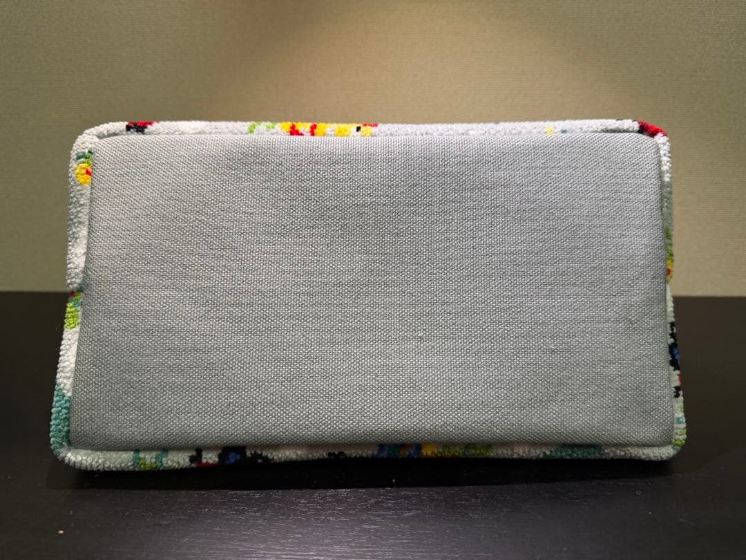 フェイラー　ハイジ　ベッドサイドバスケット　シルバーグレー　中古