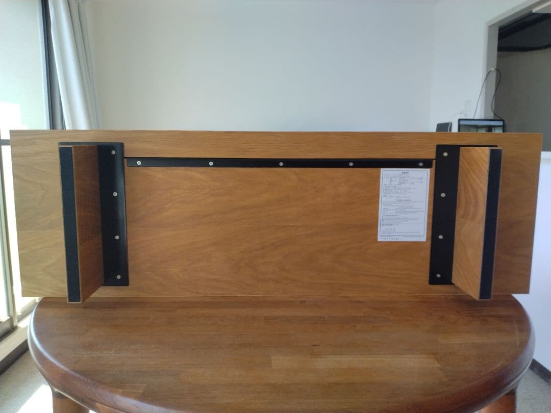 【訳あり美品】MUJI無印良品 オーク材テレビ台110cm/引戸AVラックボード