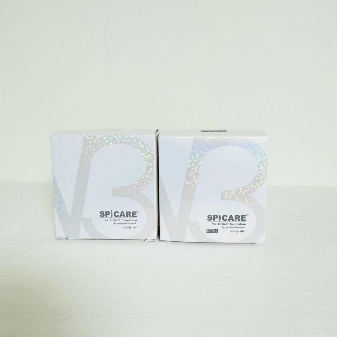 スピケア V3 ブリリアントファンデーション 本体+詰替【正規品】ロット番号付き