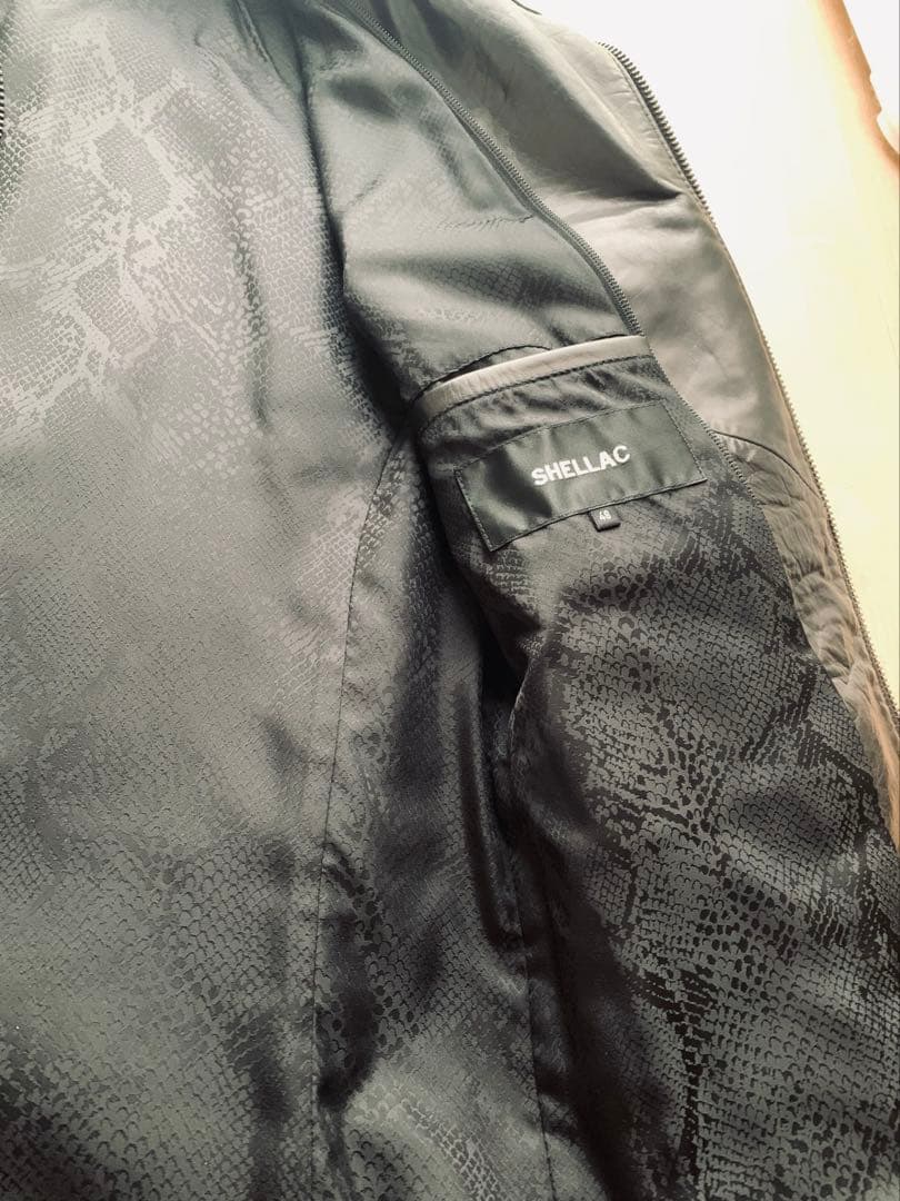 シェラック！展示会オーダー限定ライダース！裏地パイソン高級キュプラ！希少サイズ！