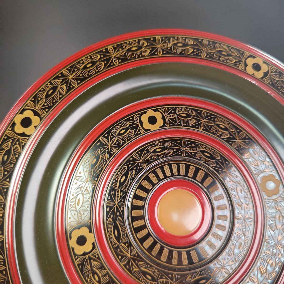 ウ243 盆『堀内宗完（兼中斎）極箱』『山中塗　こま菓子盆』茶道具