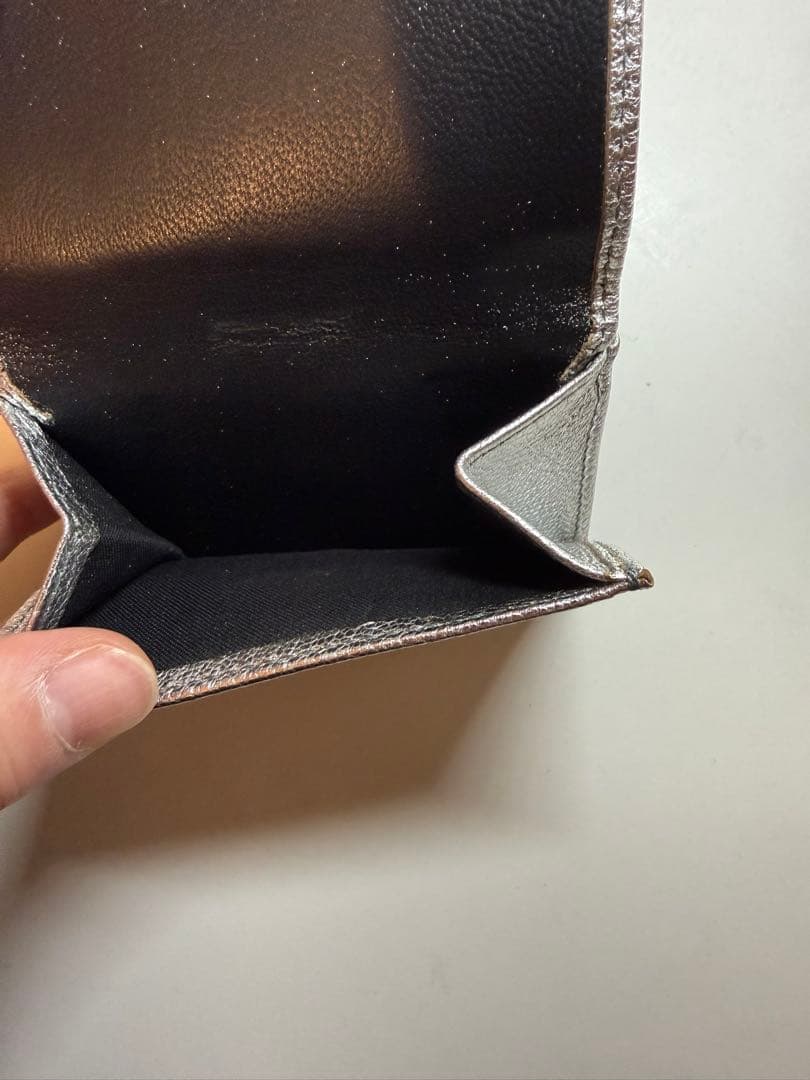 BALENCIAGA　バレンシアガ 三つ折り財布 エブリデイ シルバー