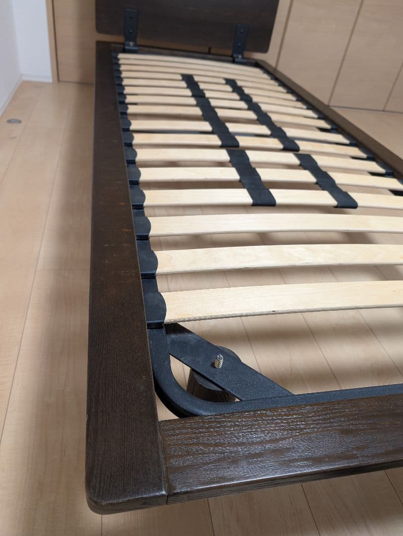 無印良品 ベッドフレーム セミシングル ヘッドボード付