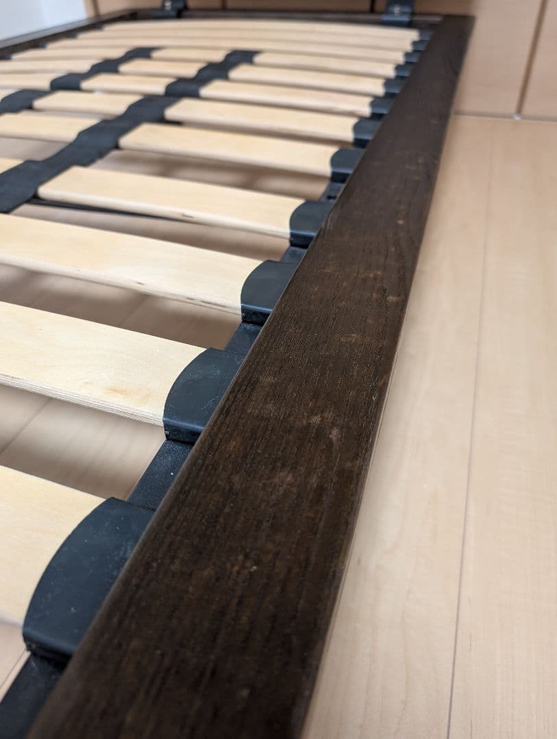 無印良品 ベッドフレーム セミシングル ヘッドボード付