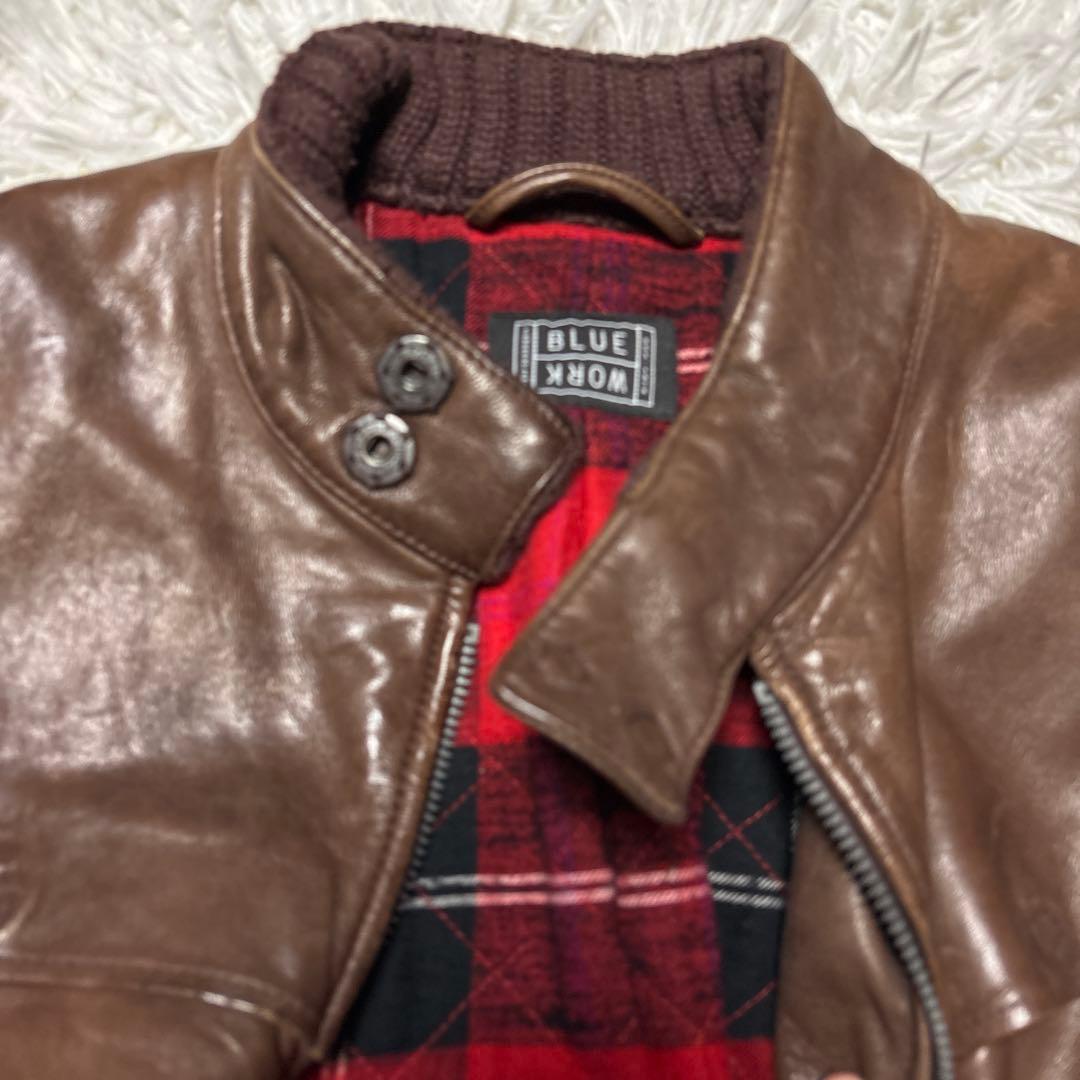 トゥモローランド 裏地チェック ラムレザー ライダース 2着セット 本革 お得