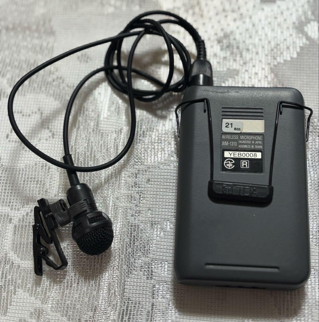 TOA WM-1310 ワイヤレスピンマイク 2台セット 電源確認済