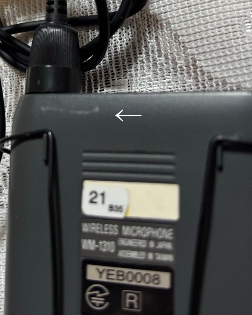 TOA WM-1310 ワイヤレスピンマイク 2台セット 電源確認済