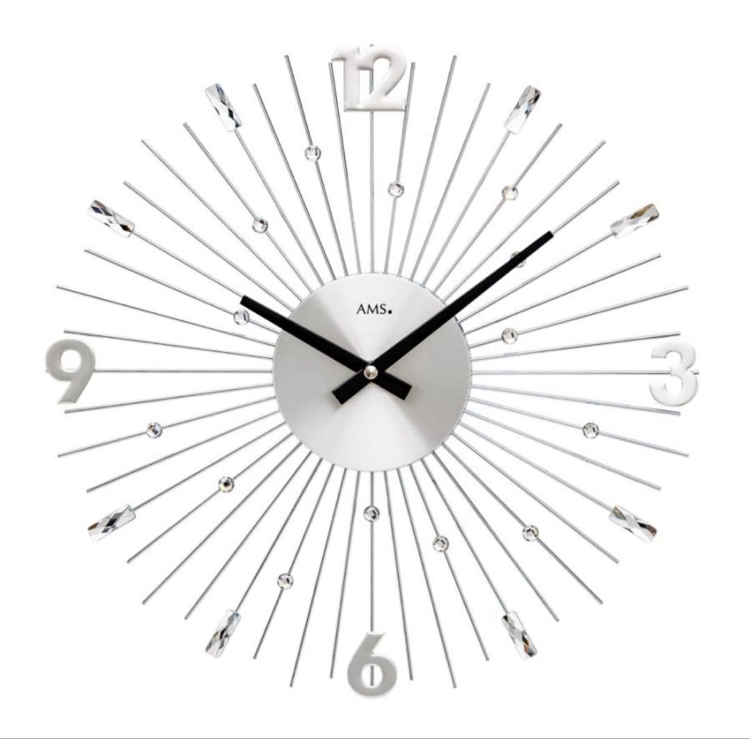 ドイツ アームス AMS 9652 クオーツ 掛け時計 (掛時計) シルバー