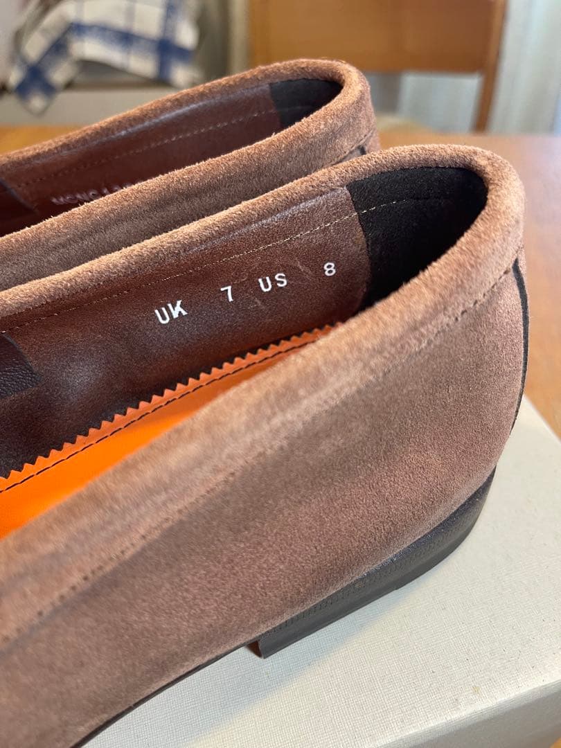 新品　サントーニ　ブラウン スエード ローファー UK 7 / US 8