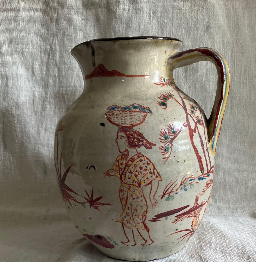 沖縄民藝陶器小橋川仁王壺