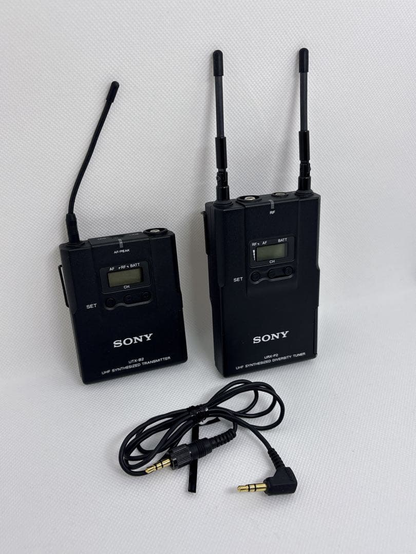 【美品】 SONY UTX-B2 URX-P2 ワイヤレスマイク 送受信機