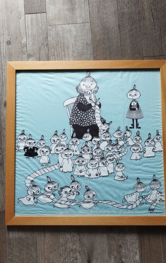 値下げ大判！ムーミン 布 アートフレーム