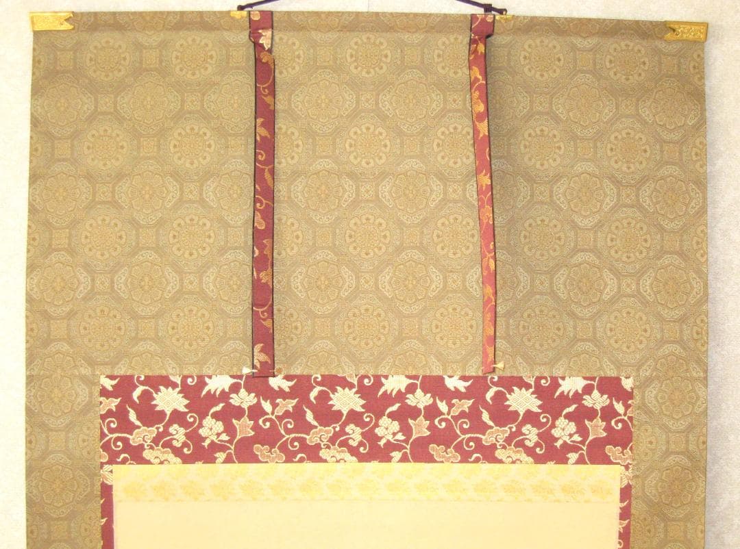 【真筆】掛け軸　六字名号・南無阿弥陀仏 親鸞聖人御影◆金武翠輝　共箱・タトウ箱付