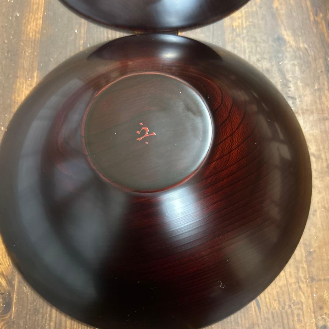 山中漆器　木製　天然木　深皿　越前漆器　丼