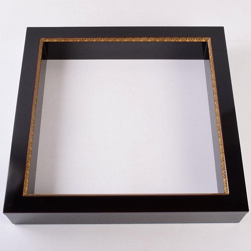 茶道具　輪島塗　前志芸男作　沈金桐模様　炉縁　共箱　V　R8956B