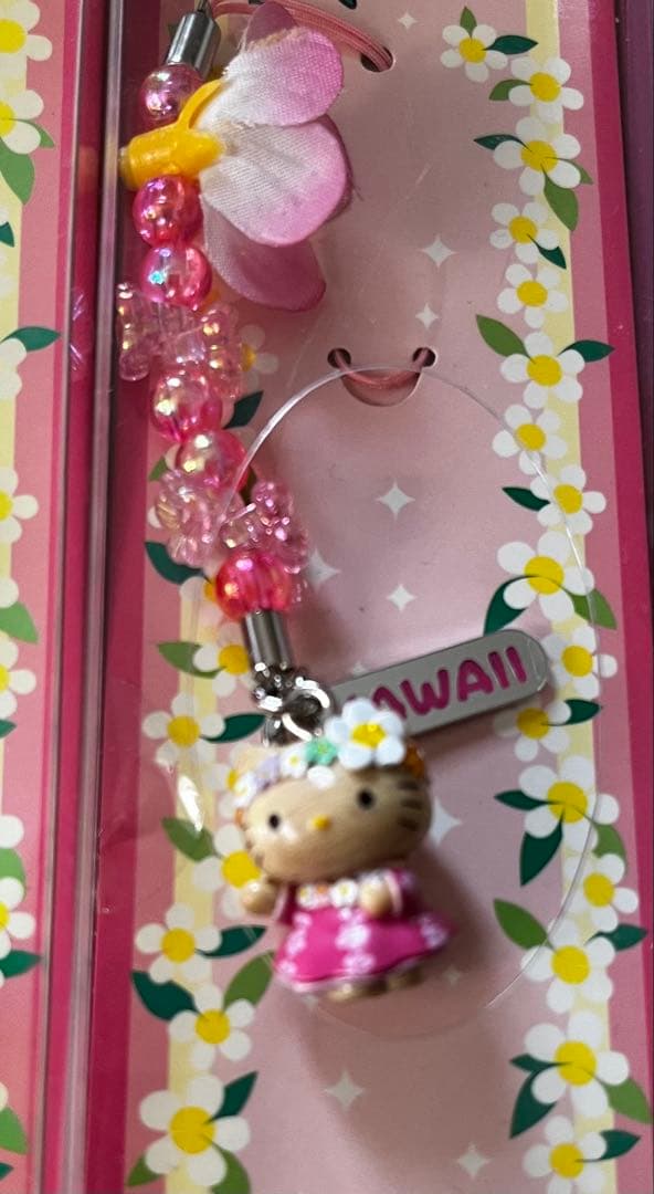 激レア◎ハワイ限定キティ◎根付けストラップ◎フラダンス・アロハ・おむすび・ティキ