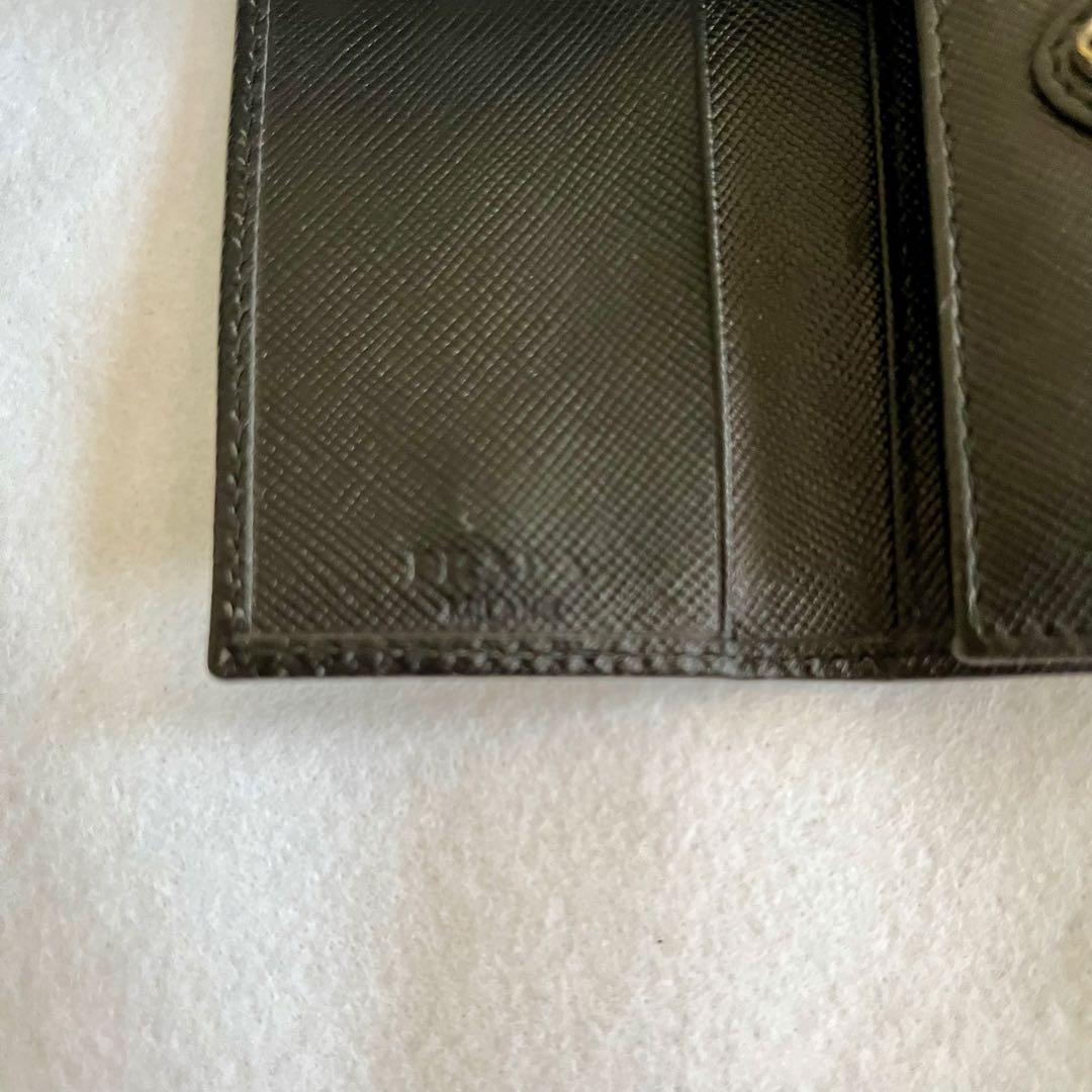 美品 プラダ PRADA 黒 レザー キーケース ブラック