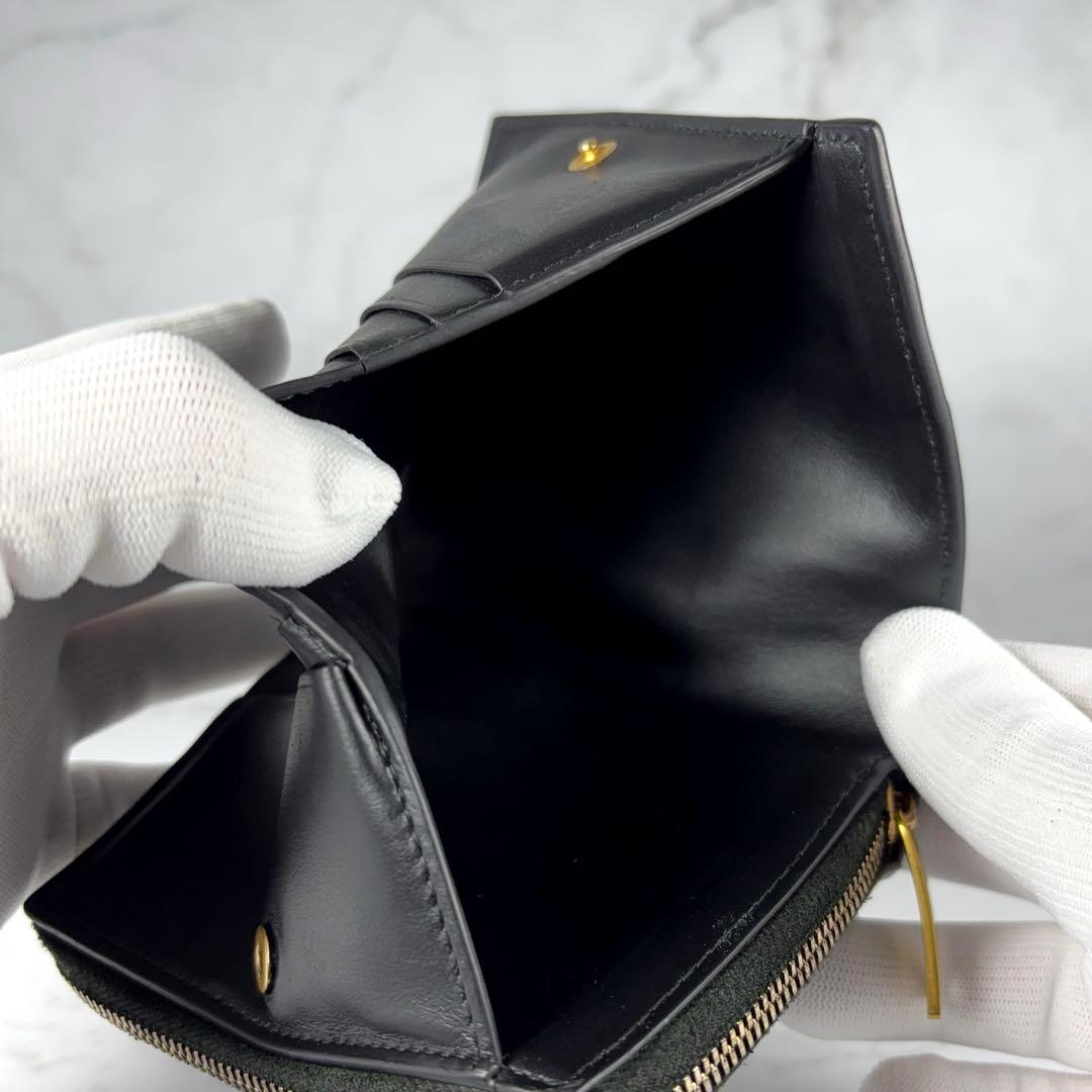 BOTTEGA VENETA ブラック 二つ折り 財布 カセット