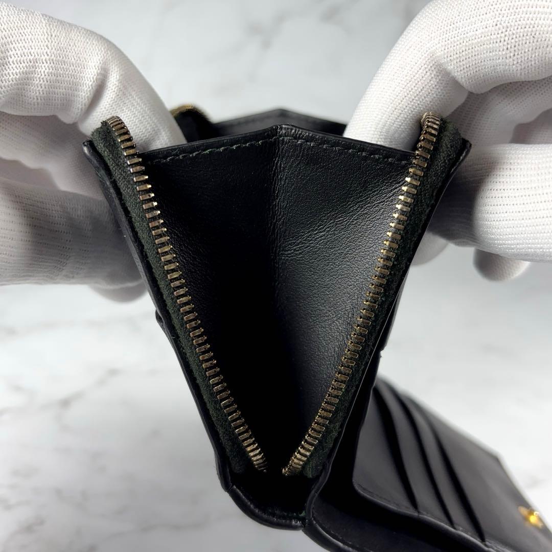 BOTTEGA VENETA ブラック 二つ折り 財布 カセット