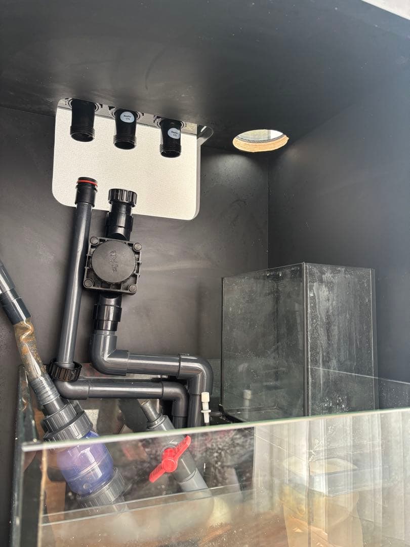 【引取り限定】Red Sea リーファー170 水槽 ランプシェード、フタ付