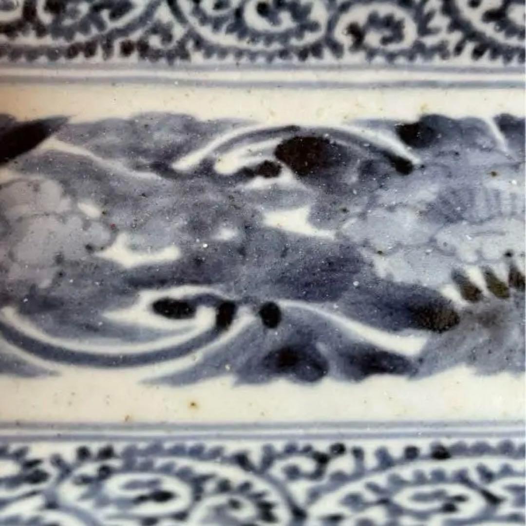 江戸時代／富貴長春／骨董品 アンティーク⭐️たこ唐草 古伊万里 長皿 レトロ