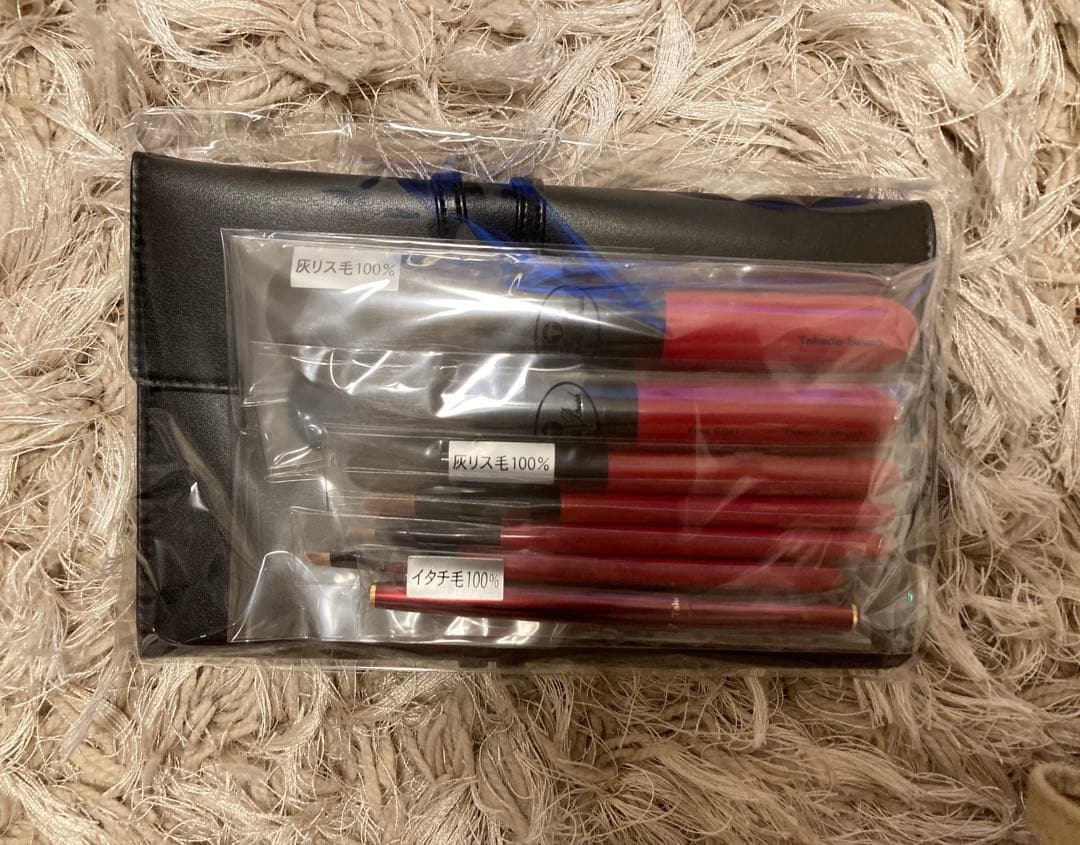 【新品未使用】竹田ブラシ 7本セット 基本ブラシセットベーシック椿