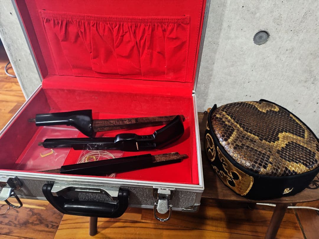 【希少】宮古木工芸 組立式三線 本皮