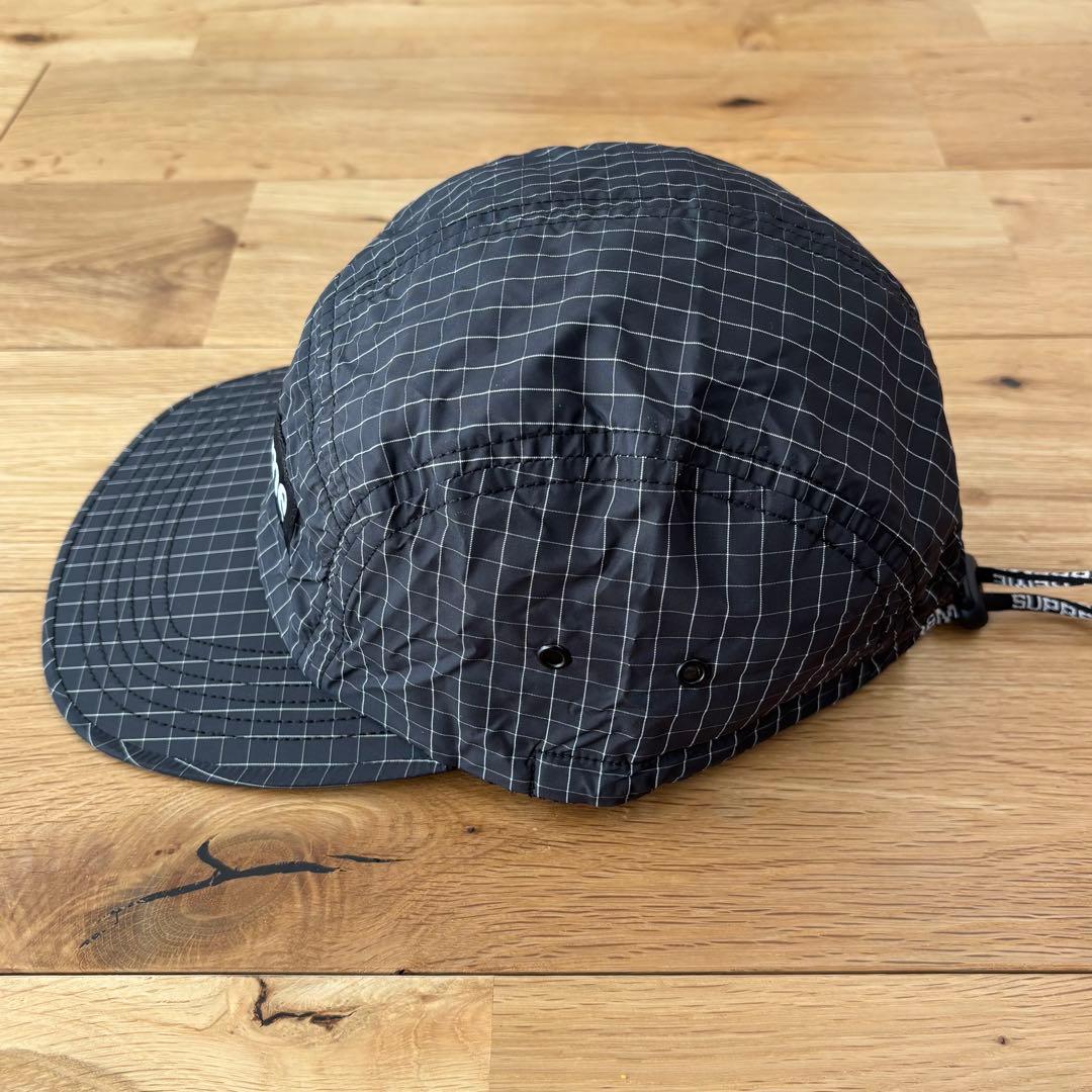 【タグ付】Supreme Contrast Ripstop Camp Cap 黒