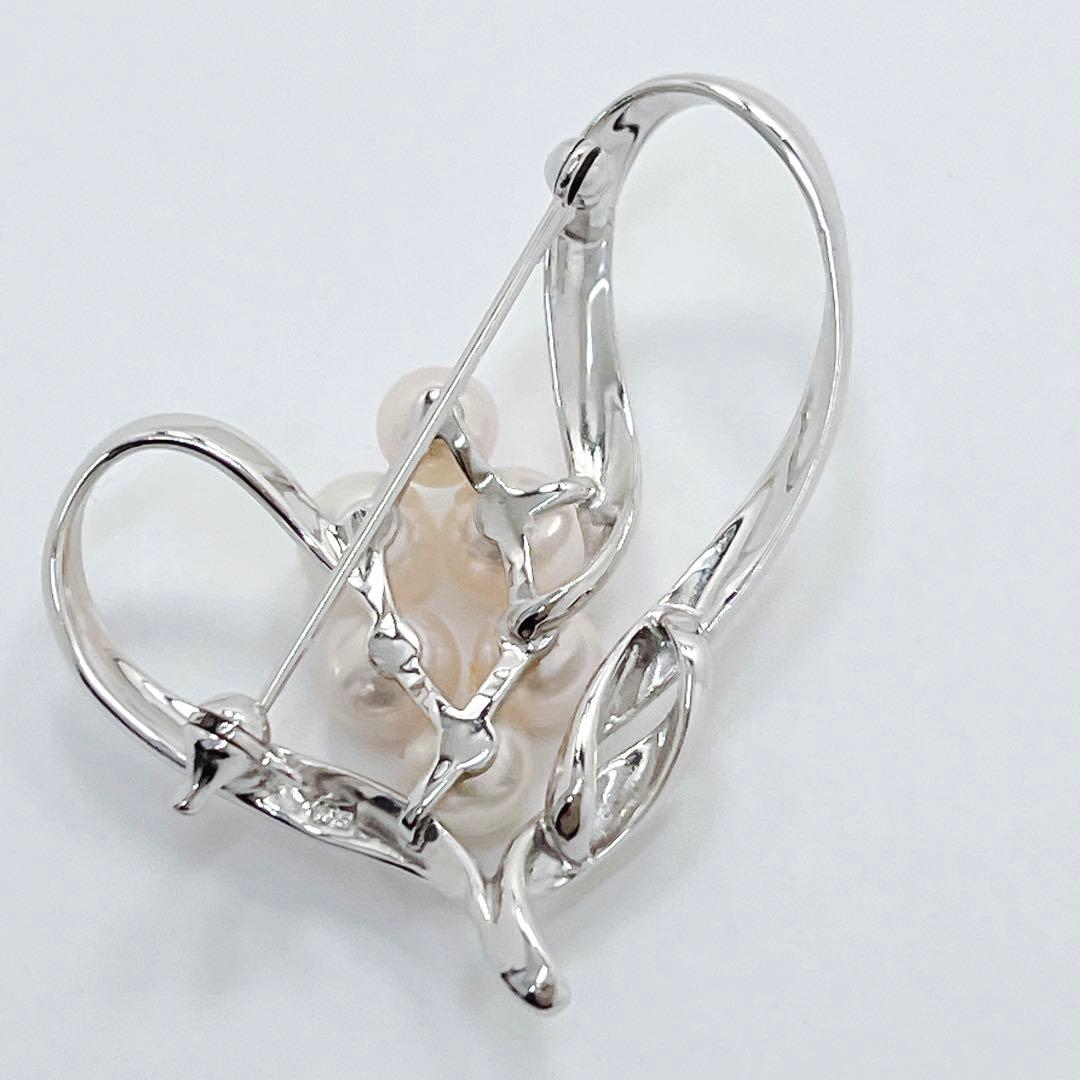 【未使用品】MIKIMOTO ミキモト パール　ブローチ　コサージュ　ハート