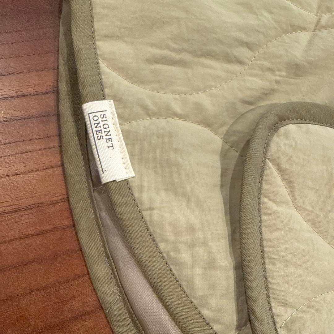 お出かけ・お散歩用品 signet ones quilting hoodie vest (S)