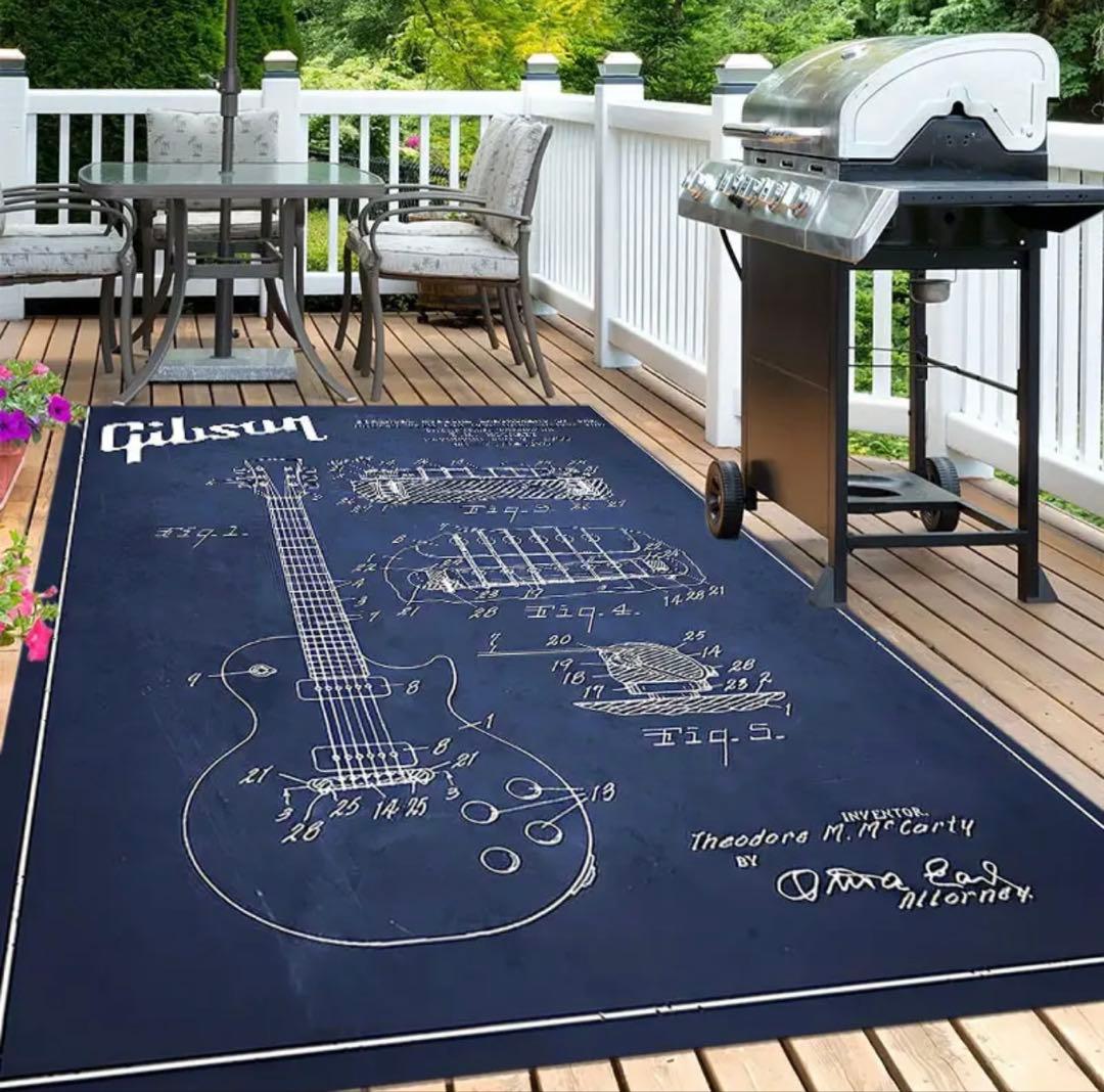 m*s様 GIBSON ギブソン ラグマットマ大判 レア　新品、未使用 80×1