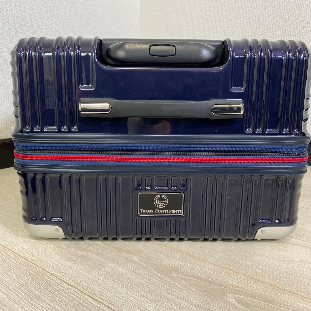 【美品】TRANSCONTINENTS 4輪　キャリーケース　M 75L
